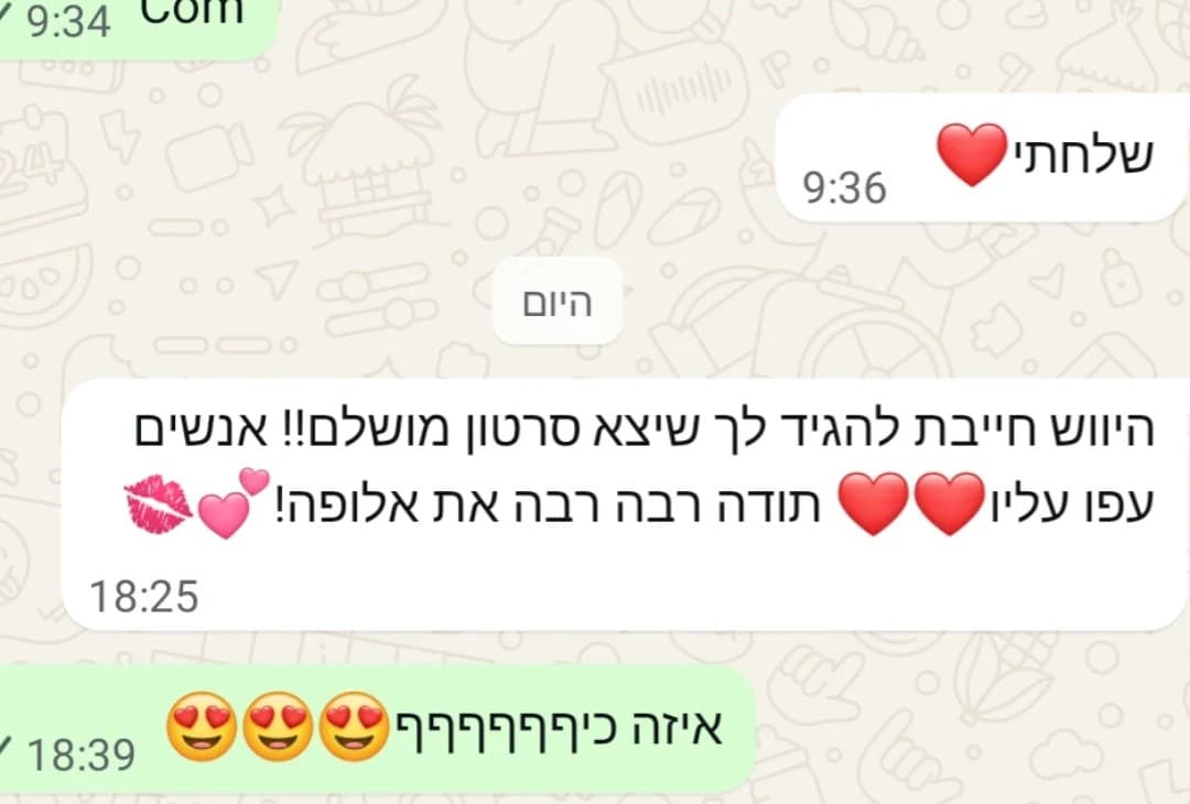 חייבת להגיד לך שיצא סרטון מושלם, אנשים עפו עליו